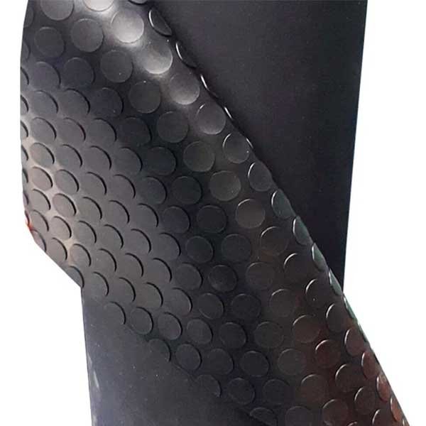 Tapete - Piso Laminado Emborrachado Moeda 1,30m - Preto Kapazi