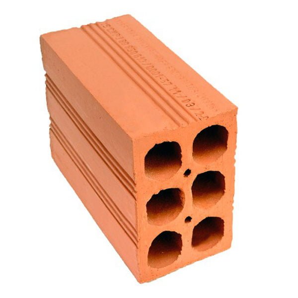 Tijolo Cidade Nova 06 Furos - 9x14x19 Unidade