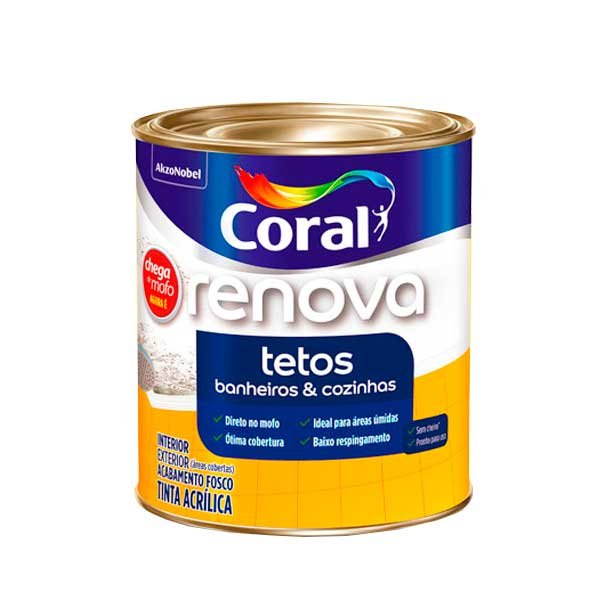Tinta Coral Branca Renova Tetos 900ML