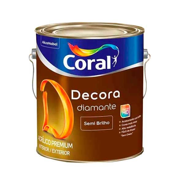 Tinta Coral Decora Diamante Semi Brilho P 3,2Lts