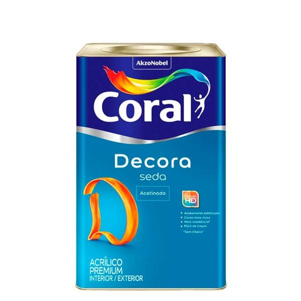 Tinta Coral Decora Seda Acetinado Branca 18L