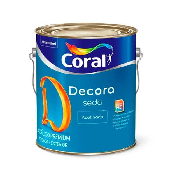 Tinta Coral Decora Seda Acetinado Branca 3,6L