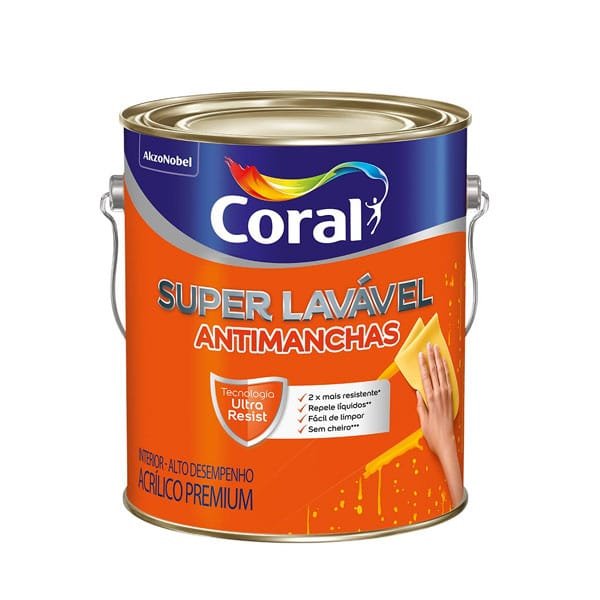 Tinta Coral Super Lavável Branco 3,6L