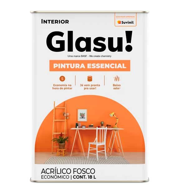 Tinta Glasu Essencial Econômica Branco 18 litros