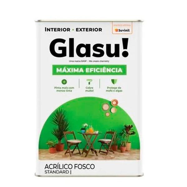 Tinta Glasu Máxima Eficiência 18L Branco