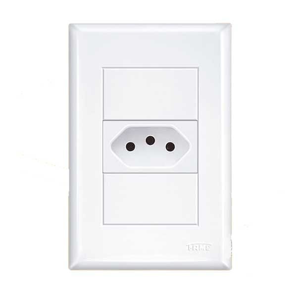 Tomada Fame Padrão 2 Pinos+Tomada 20A Evidence