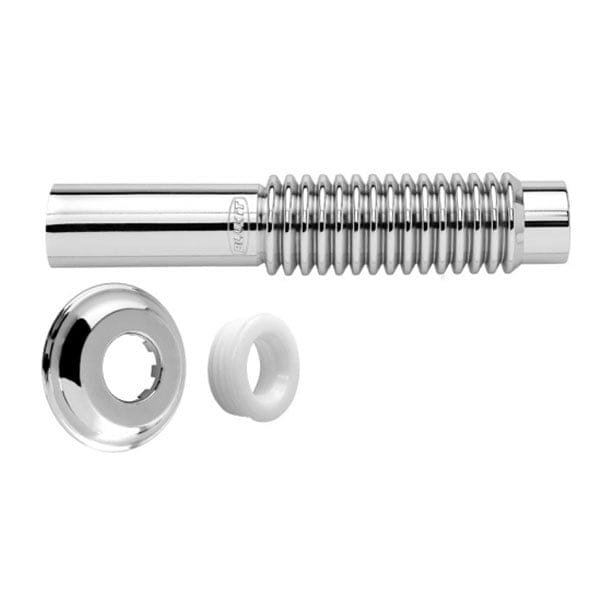 Tubo de Ligação Ajustável Flexível Cromado Blukit