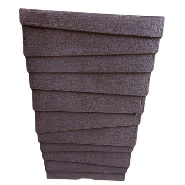 Vaso Japi Plástico Quadrado Quadratto Itália 36 Café