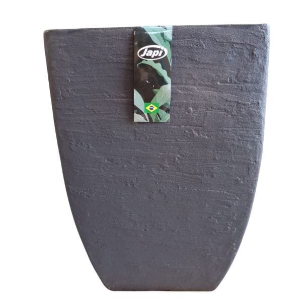 Vaso Japi Plástico Redondo Rústico 45 Mármore