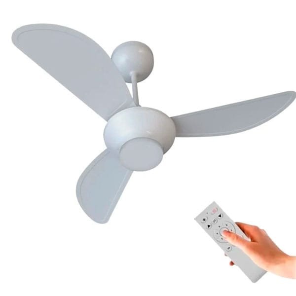 Ventilador de teto 3 pás com controle remoto - Elluz