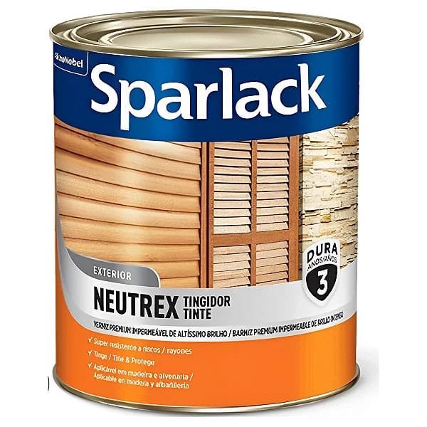 Verniz Sparlack Base Àgua Incolor Acetinado 3,6L